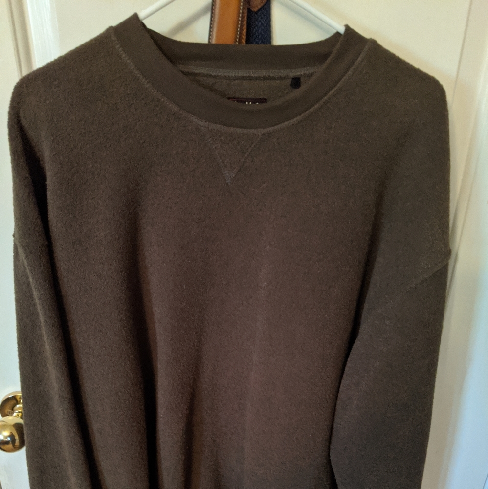 Bolle golf green fleece crewneck sweatshirt
